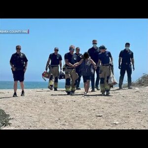 Cliff rescue near Goleta Beach prompts Santa Barbara County Fire to caution people about ...