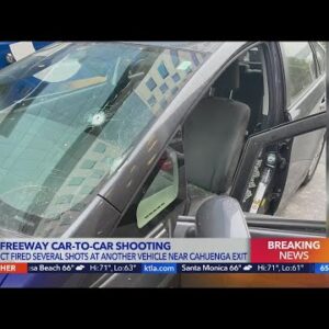 Gunman fires several shots at vehicle on 101 Freeway