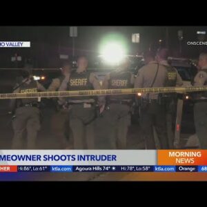 Intruder hospitalized after being shot by homeowner in Moreno Valley