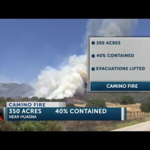 Evacuations lifted for Camino Fire in San Luis Obispo County, 350 acres burned 40% contained