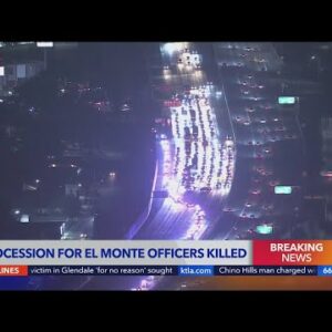 Procession held for El Monte officers killed in line of duty