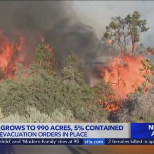 Sheep Fire grows, evacuations orders remain