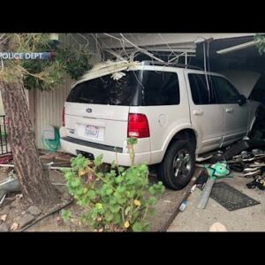 SUV crashes into San Luis Obispo home Wednesday morning