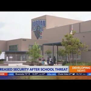Bomb threat prompts increased police patrols at Jordan High School in Long Beach