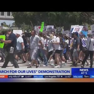 Thousands attend March for Our Lives rallies across U.S., demand action on gun laws
