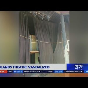 Vandals strike Redlands theatre