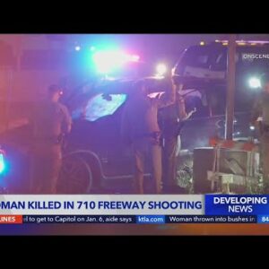 Woman dies after being shot, crashing on 710 Freeway in Long Beach