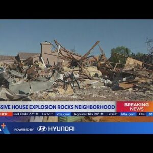 Woman hurt as Victorville home explodes