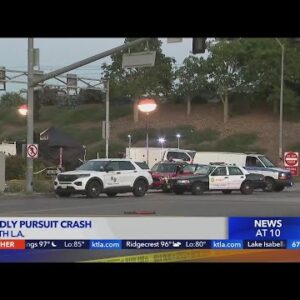 1 dead in pursuit crash in South L.A.