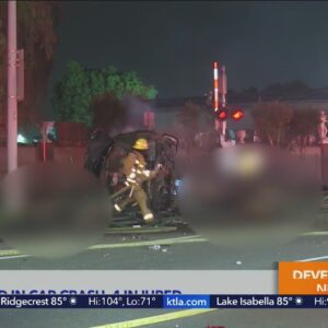 3 killed, 4 injured in fiery crash in Orange