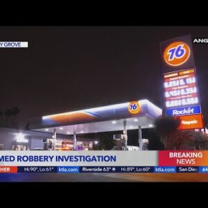 3 men followed and robbed at 76 station in Beverly Grove