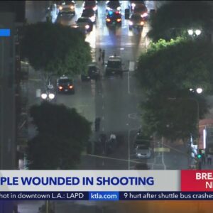 4 shot in downtown Los Angeles