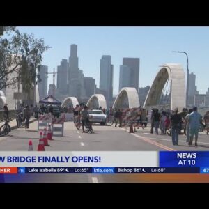 Angelenos celebrate bridge's opening