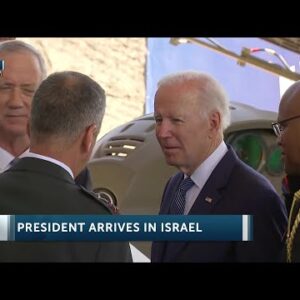 Biden arrives in Israel for first Mideast trip as President