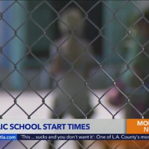 California pushes back public school start times