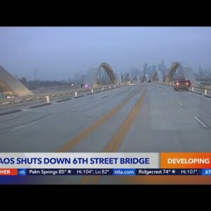 Chaos shuts down 6th Street Bridge for second night in a row