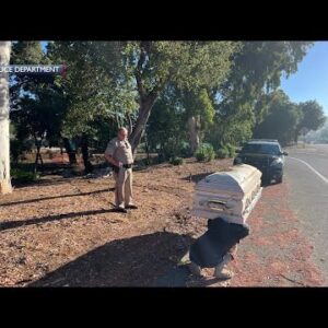 CHP officers find coffin on highway shoulder in San Luis Obispo