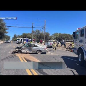 Crews respond to multi-vehicle car accident in Orcutt