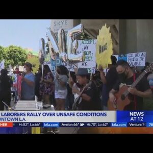 Day laborers rally over unsafe conditions