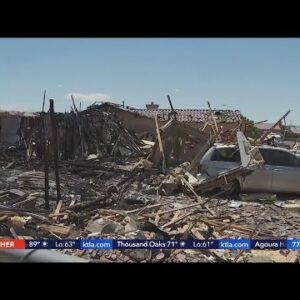 Family thankful woman is alive after her house explodes in Victorville