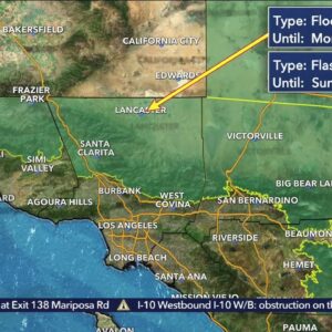 Flood watch and warnings issued for Sunday storms