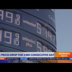Gas prices drop for 23rd consecutive day