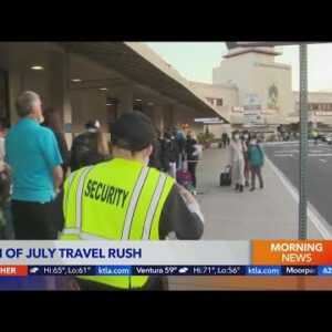 Fourth of July travel rush brings heavy crowds to Hollywood Burbank Airport