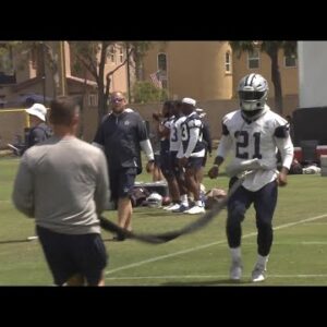 The Cowboys are back in action as they hit the practice field in Oxnard