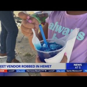 Hemet street vendor robbed at gunpoint