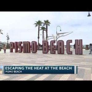 California heat wave brings people to Pismo Beach for cooler temperatures