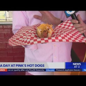 KTLA Day at Pink's Hot Dogs