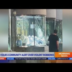 LAPD issues community alert over violent robberies