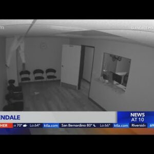 Man falls through ceiling of Glendale business