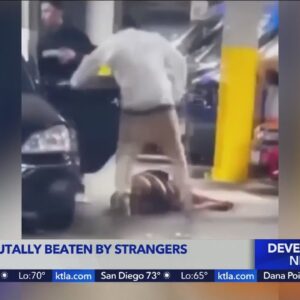 Police investigating Hollywood attack caught on camera