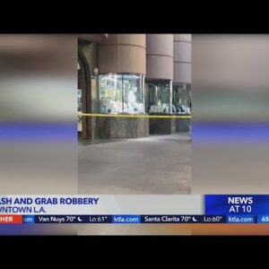 Smash-and-grab robbery at DTLA jewelry store