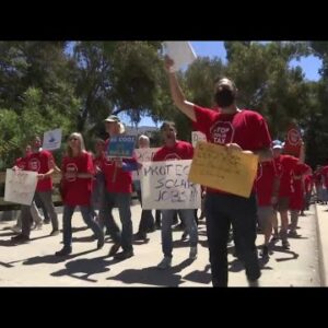 Protesters hold 'Don't Tax the Sun' rally at PG&E building in San Luis Obispo