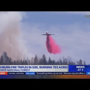 Washburn Fire rages in Yosemite National Forest