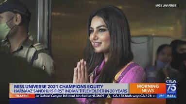 Miss Universe Harnaaz Sandhu of India champions equity for women and girls