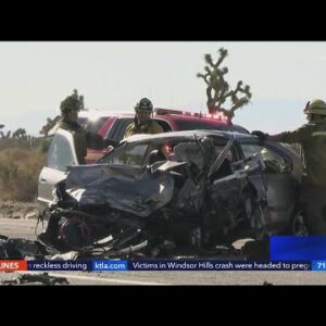 1 dead, 4 injured in Palmdale crash
