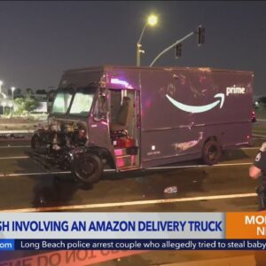 1 killed in crash involving Amazon truck