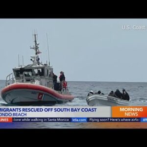 19 migrants rescued in drifting boat off the coast of Los Angeles