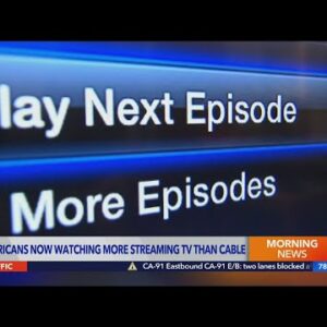 Americans are now streaming more than watching cable