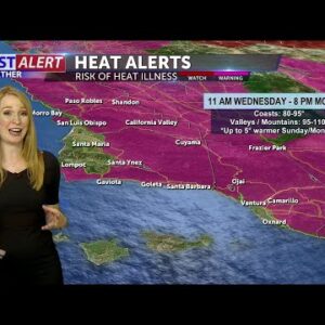 An extended heat wave sets in Wednesday with warnings issued