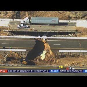 Caltrans works to repair 10 Freeway in Riverside Co. after flash flood