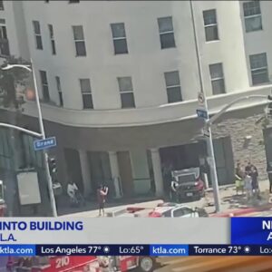 Careening car crashes through downtown L.A. storefront
