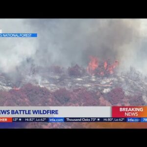 Crews battle Gulch Fire in Angeles National Forest