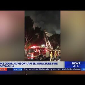 Downtown structure fire leads to citywide smoke advisory