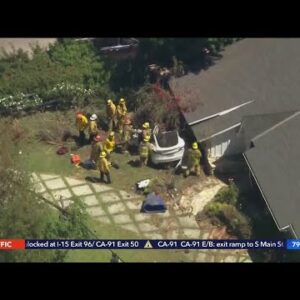 Driver killed after Tesla crashes into pole in Rolling Hills area