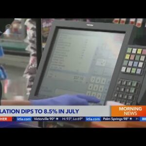 Inflation dips to 8.5% in July