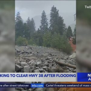 Mudslides close Highway 38